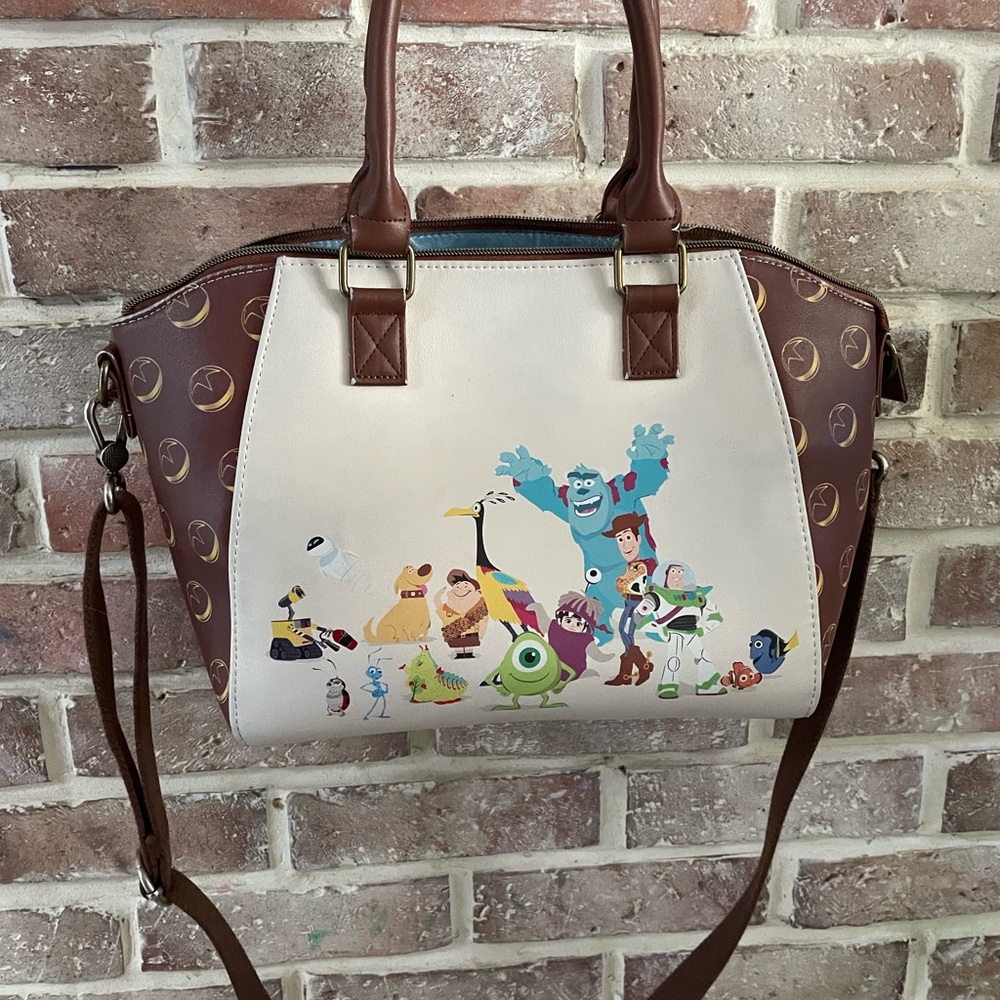 Disney Loungefly Pixar Characters Purse Handbag Sulley Woody Kevin Wall-E